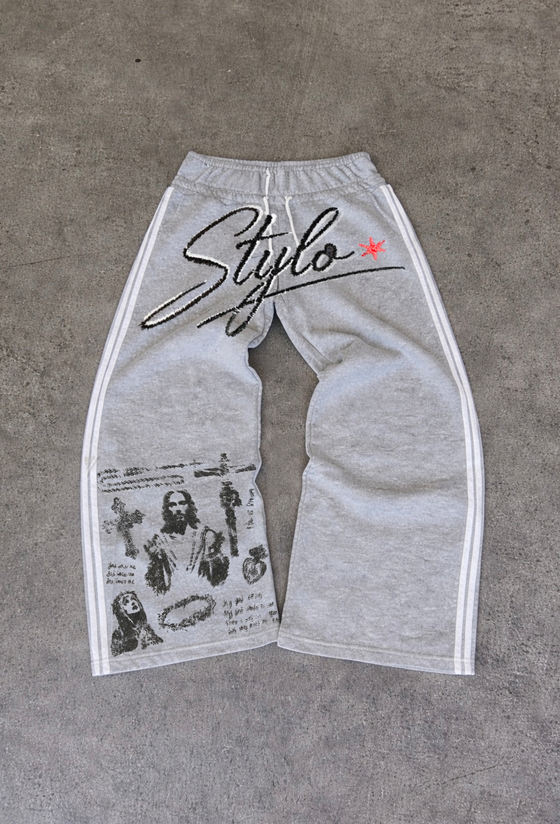 GREY STYLO SWEATPANTS
